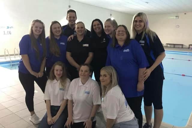 Staff at the Super Swimmers pool in Dinnington