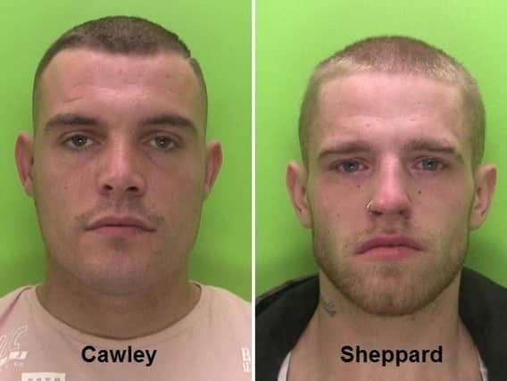 Thomas Cawley and Tristan Sheppard. Picture: Nottinghamshire Police.