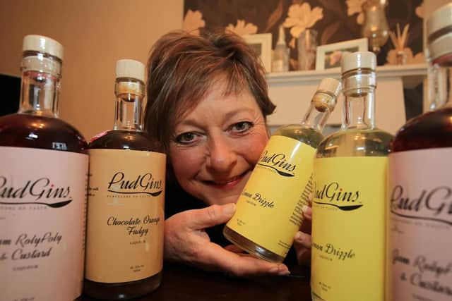 Jayne Pearson, of Sheffield, makes her own pudding gin