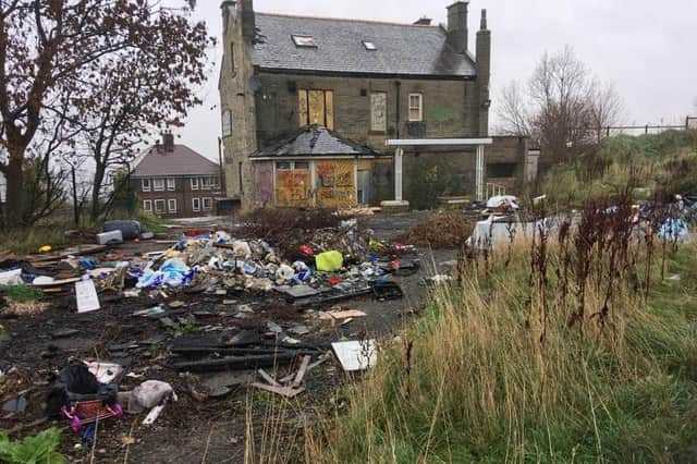 Fly-tipping at the former Ball Inn pub, Heeley. Picture: Julie Gay / Sheffield Litter Pickers