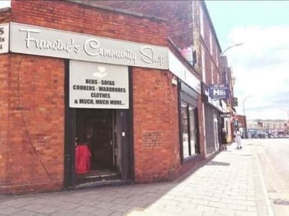 Francine's Community Shop, on Attercliffe Road which is undergoing rebranding to Rehouse to Rehome.