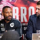 Kell Brook and Eddie Hearn and today's press conference. Picture By Mark Robinson.