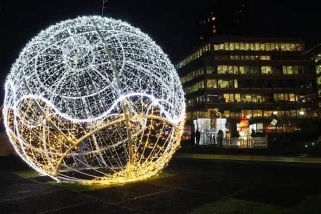 The giant bauble.