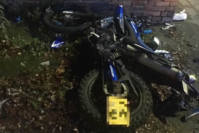 A motorcyclist was injured in a hit-and-run in Rotherham