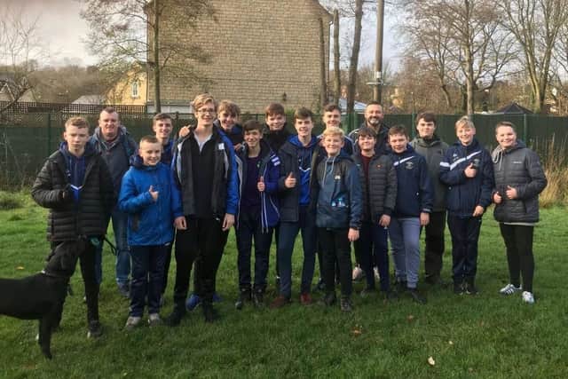 Daniel Lowe (fifth from left), with his Stocksbridge Park Steels teammates (pic: Stocksbridge Park Steels)