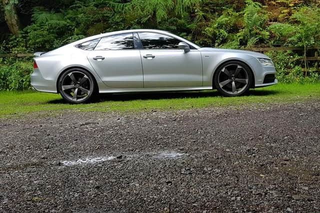 The distinctive Audi A7 which was stolen from outside Liam Yorke's house in Frecheville, Sheffield
