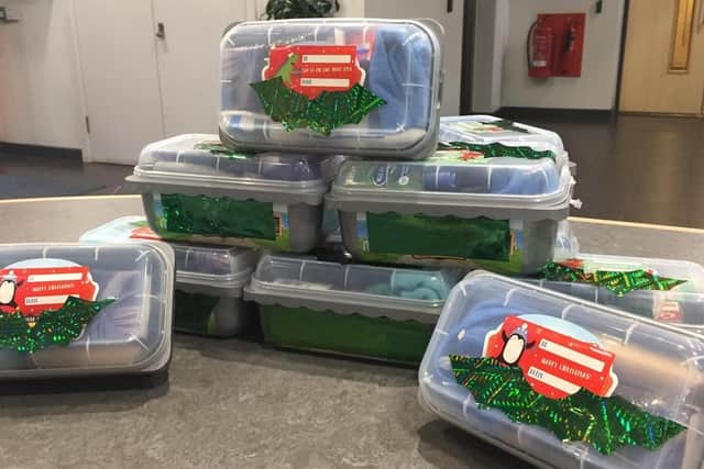 The homeless winter survival kits were left at Sheffield Central fire station.