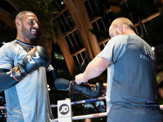 Kell Brook and John Fewkes. Picture By Mark Robinson.