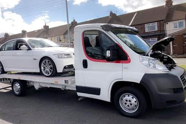 Geoffrey Wragg's stolen recovery truck