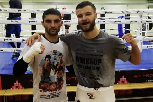 Tommy Frank and Artem Dalakian in Ukraine