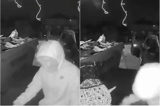 Thief steals Christmas decorations outside family's home: Credit - Steve Dalton