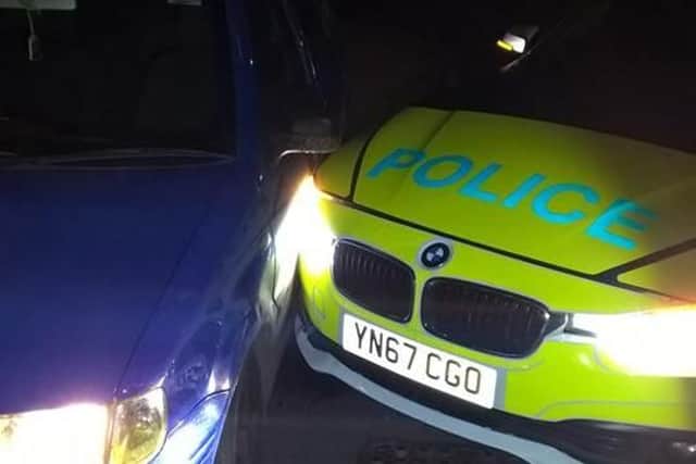 A car is to be forensically examined after a police chase in Rotherham