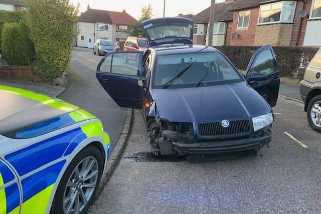 A driver is on the run after a police chase in Sheffield