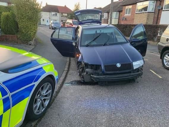A driver is on the run after a police chase in Sheffield