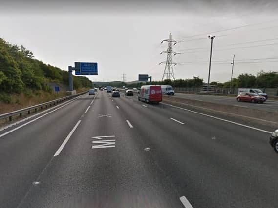 Two lanes on the M1 near Sheffield are closed this morning following a collision