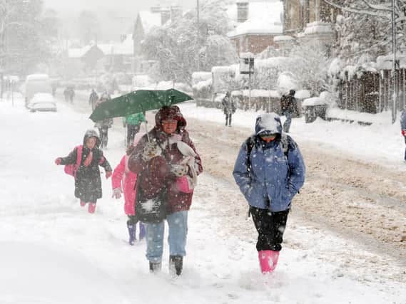 Some areas of Sheffield are likely to see snow this weekend