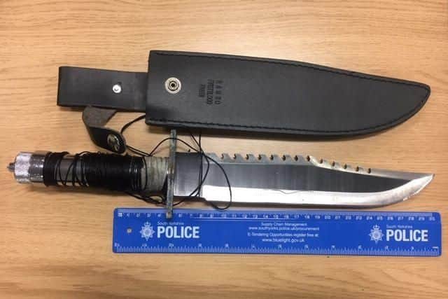 A man was found carrying a knife and Class A drugs in Sheffield