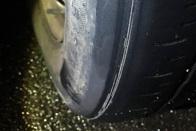 One of the tyres. Picture: SYP Operational Support Unit.