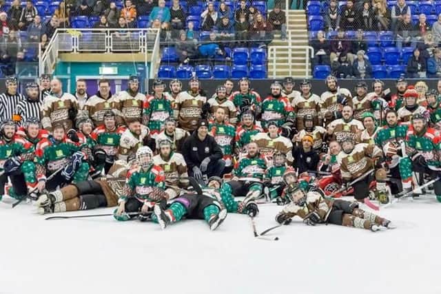 Teams at the 2016 Christmas Classic - Christmas crackers vs Christmas puddings. Picture: Matthew Newton.