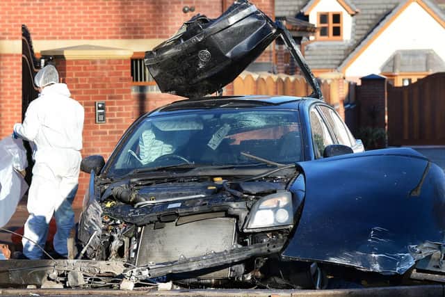 The scene of a fatal crash on Bawtry Road, Bessacarr, Doncaster. Picure: Steve Ellis