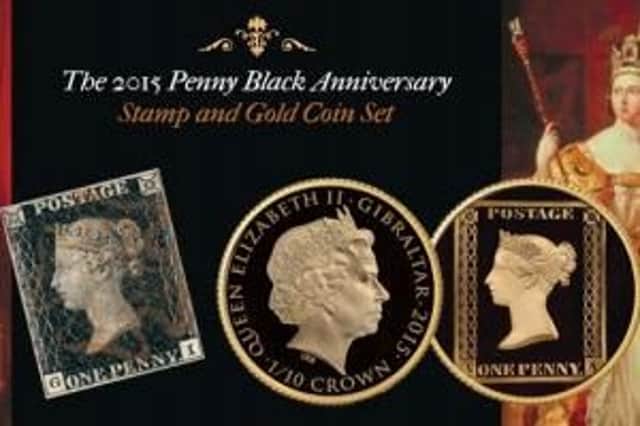 A 2015 Penny Black anniversary stamp and gold coin set was stolen from the house.