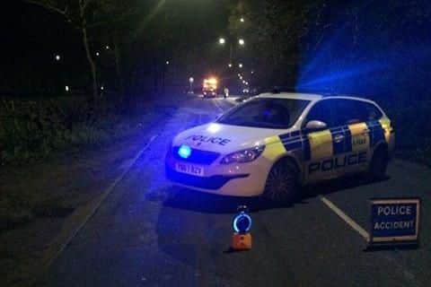Police at the scene of a hit and run in Armthorpe.