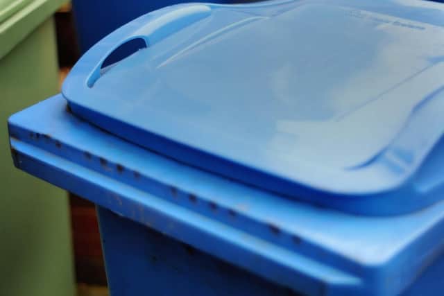 Sheffield blue bins. Picture by Mark Fear