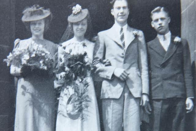 Barbara and Hal Craine on their wedding day