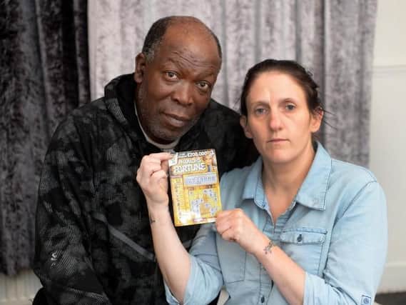 Eric Walker and Amanda Emmadi say they haven't been contacted by police over a 'faked' lottery ticket. (Photo: SWNS).