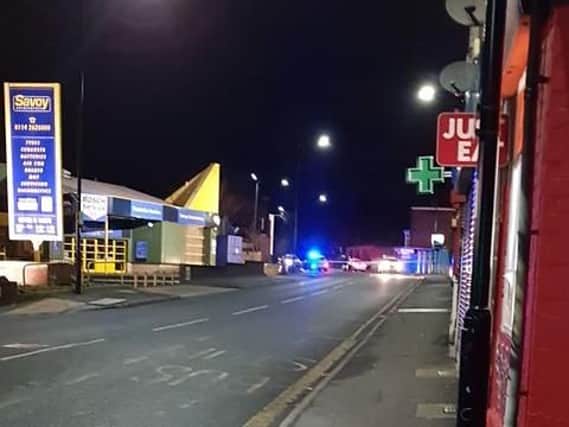 The scene on Upwell Street earlier this evening (Picture: Ali Alfadel)