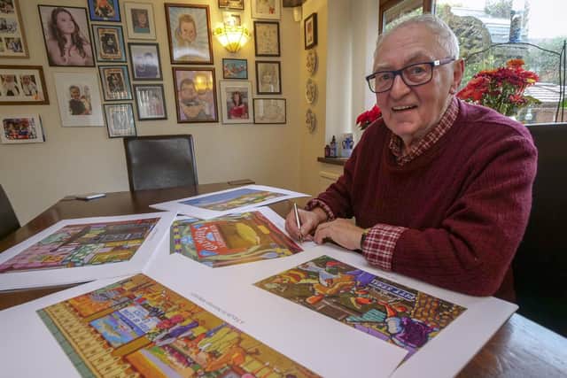 The veteran Sheffield artist Joe Scarborough. Picture: Scott Merrylees