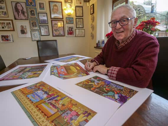 The veteran Sheffield artist Joe Scarborough. Picture: Scott Merrylees