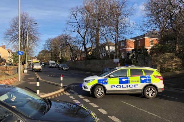 A man was left fighting for life after a collision with an ambulance in Sheffield