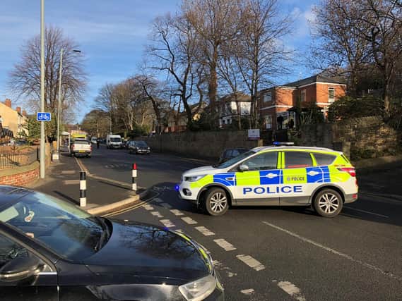 A man was left fighting for life after a collision with an ambulance in Sheffield