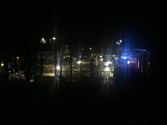 Emergency services at The Maple Tree pub, Doncaster.