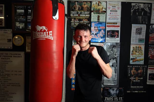 Boxer Tom Bell at the Freedom Project ABC, Hatfield. Picture: Chris Etchells