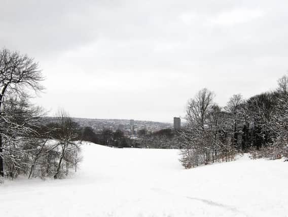 Snow is forecast for Sheffield later today
