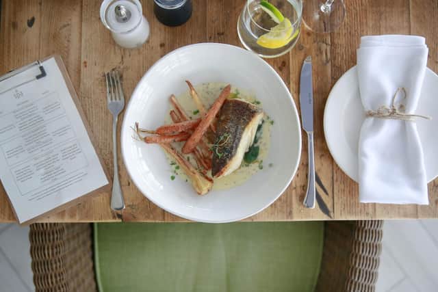 The spa brasserie has a fantastic menu