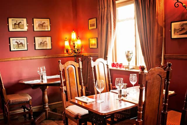 Dine in style at the historic hotel restaurant, which has an AA rosette for its cuisine