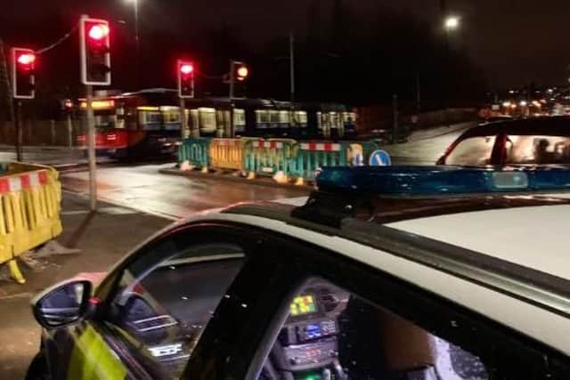Police carried out proactive patrols last night in a bid to prevent more tram crashes in Sheffield