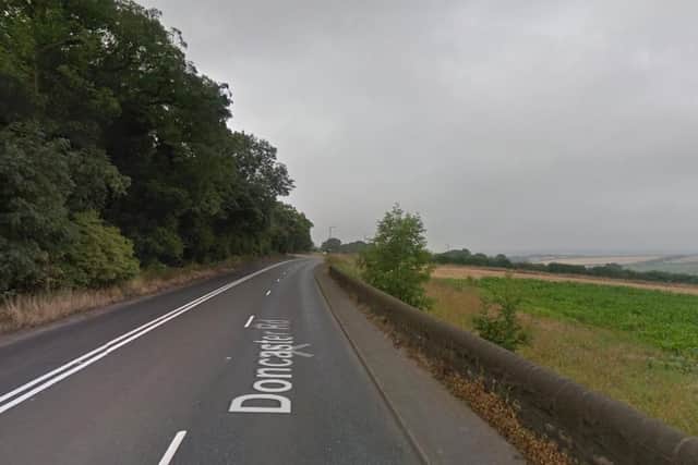Doncaster Road A630 - seven crashes
