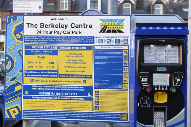 The Berkeley Centre on Ecclesall Road in Sheffield where parking charges have been introduced.