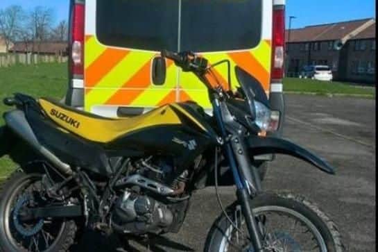 A police team in Sheffield seized 60 off-road bikes