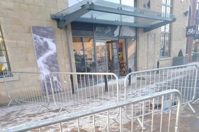 Ram raiders got away with three electric bikes after breaking into a shop in Sheffield overnight (Pic: Luci Loxley)