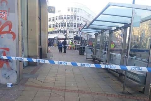 The area has been sealed off.