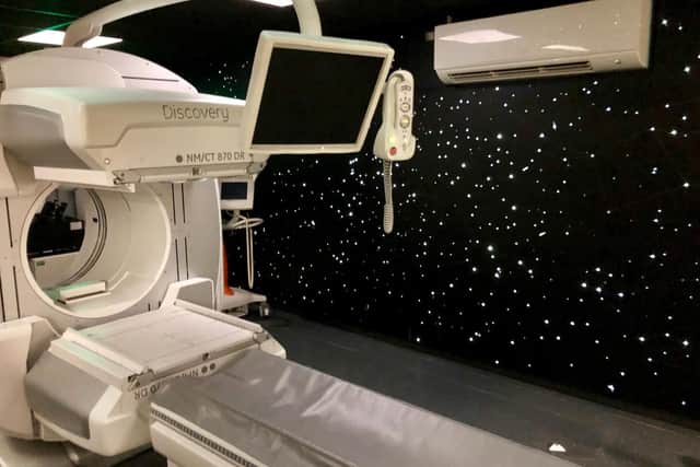 Sheffield Children's Hospital's new SPECT CT scanner.
