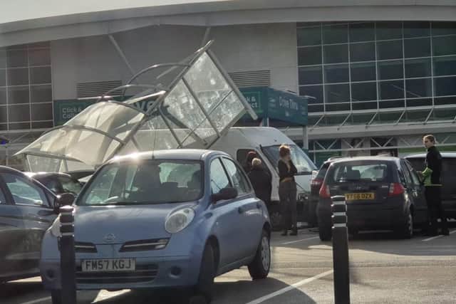Crash in Asda car park leaves one person seriously injured