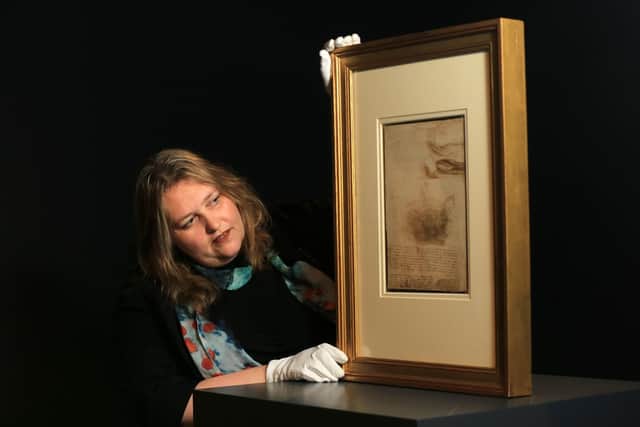Kirstie Hamilton, director of programmes at Museums Sheffield, with one of the works. Picture: Chris Etchells