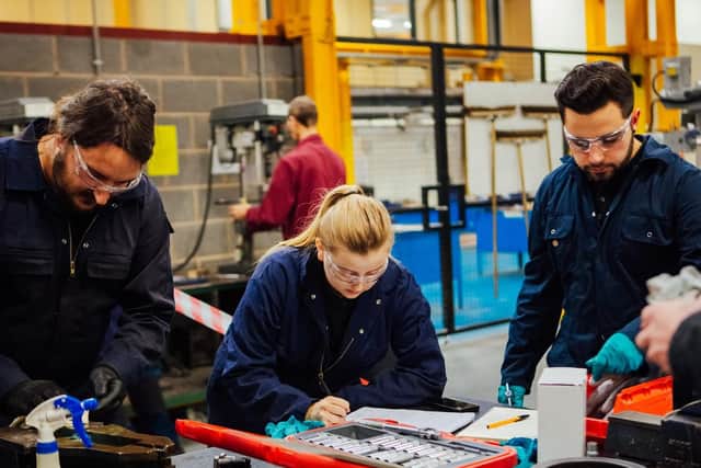 Engineering students at The Sheffield College's Olive Grove campus (pic: Ryan Blackwood/The Sheffield College)