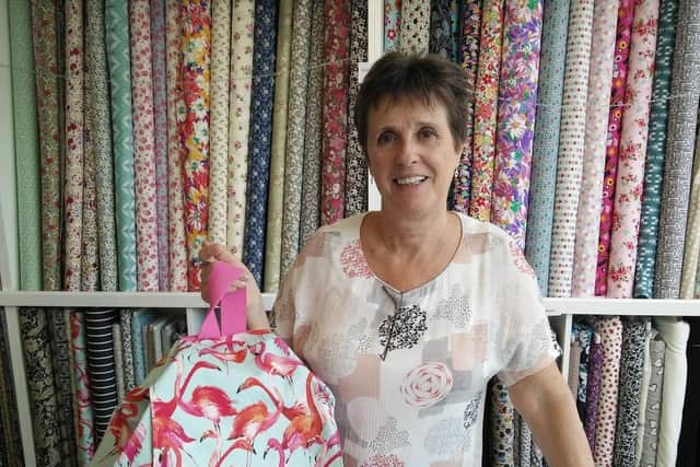 Lindsey Nicholls, owner of Annie's sewing store on Abbeydale Road